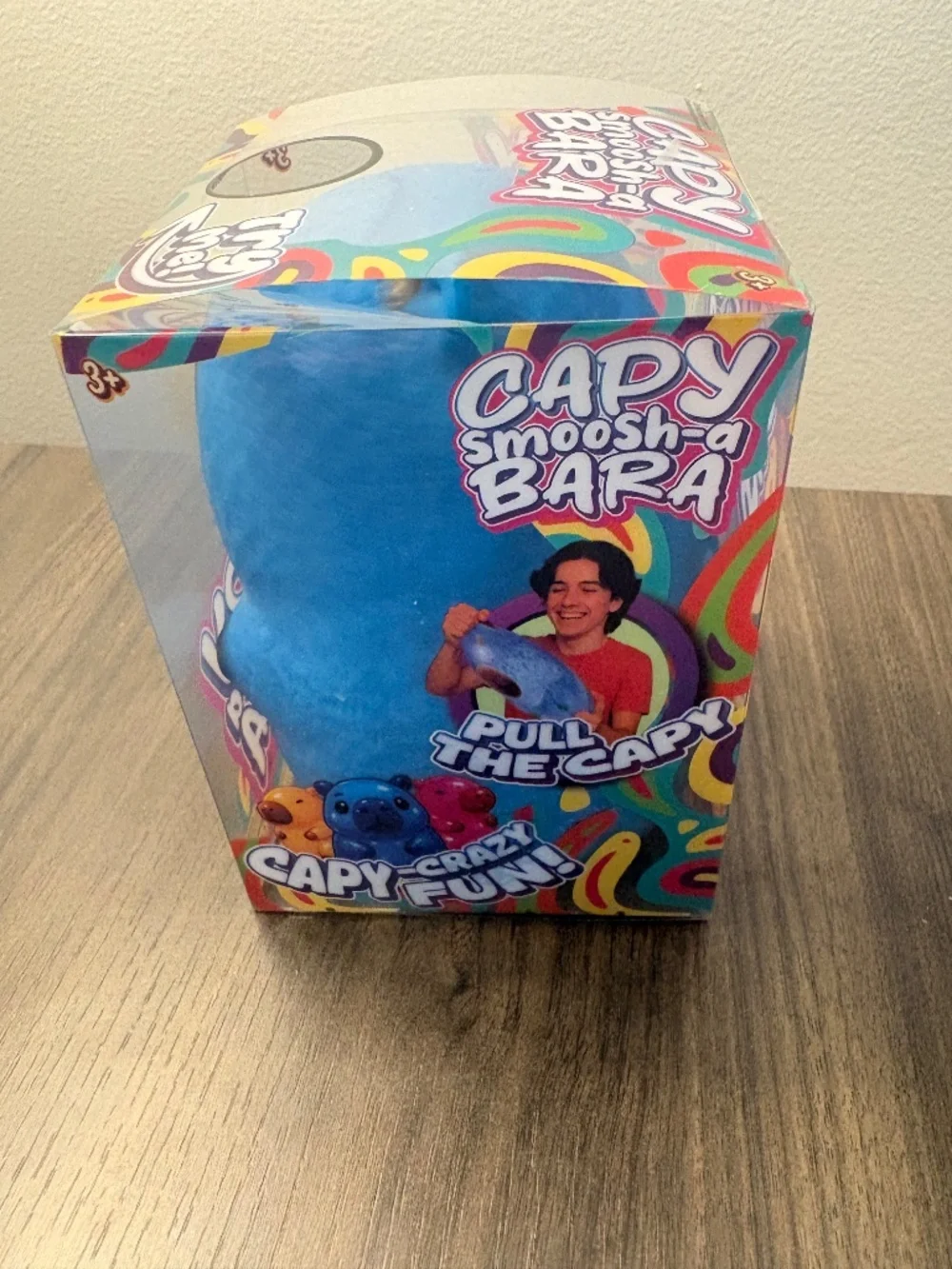 Capybara squishy RARE Capy Smoosh-a Bara BLUE Sensory Fidget toy NEW Sealed